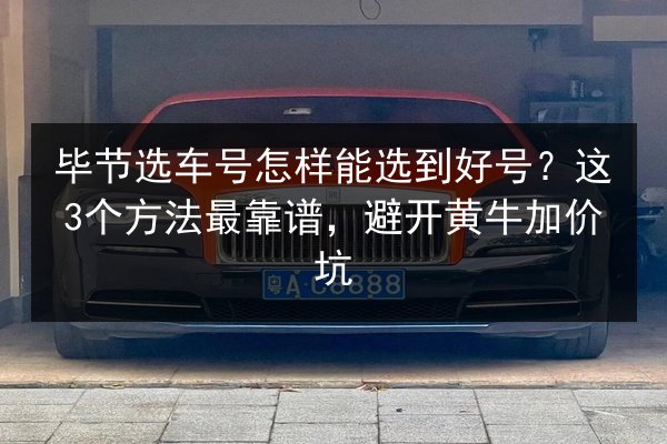 毕节选车号怎样能选到好号？这3个方法最靠谱，避开黄牛加价坑 第3张