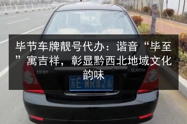 毕节车牌靓号代办：谐音“毕至”寓吉祥，彰显黔西北地域文化韵味 第2张