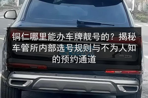 铜仁哪里能办车牌靓号的?揭秘车管所内部选号规则与不为人知的预约通道 第2张 铜仁哪里能办车牌靓号的?揭秘车管所内部选号规则与不为人知的预约通道 第2张