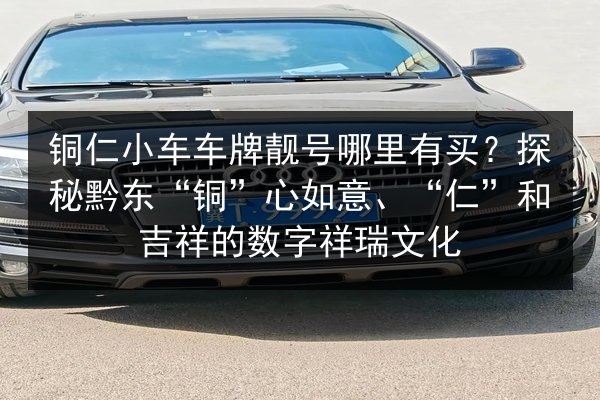 铜仁小车车牌靓号哪里有买？探秘黔东“铜”心如意、“仁”和吉祥的数字祥瑞文化 第2张