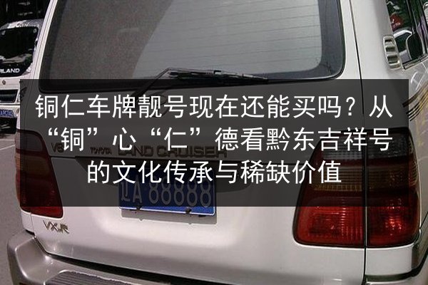铜仁车牌靓号现在还能买吗?从“铜”心“仁”德看黔东吉祥号的文化传承与稀缺价值 第2张 铜仁车牌靓号现在还能买吗?从“铜”心“仁”德看黔东吉祥号的文化传承与稀缺价值 第2张