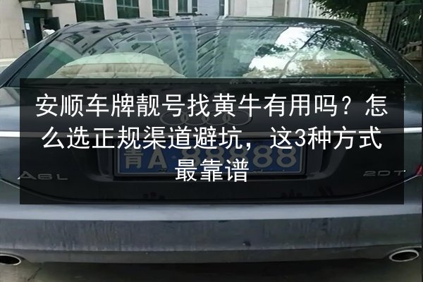 安顺车牌靓号找黄牛有用吗？怎么选正规渠道避坑，这3种方式最靠谱 第2张