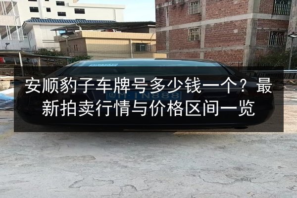 安顺豹子车牌号多少钱一个?最新拍卖行情与价格区间一览 第2张 安顺豹子车牌号多少钱一个?最新拍卖行情与价格区间一览 第2张