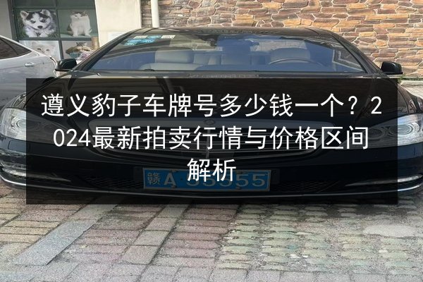 遵义豹子车牌号多少钱一个？2024最新拍卖行情与价格区间解析 第3张
