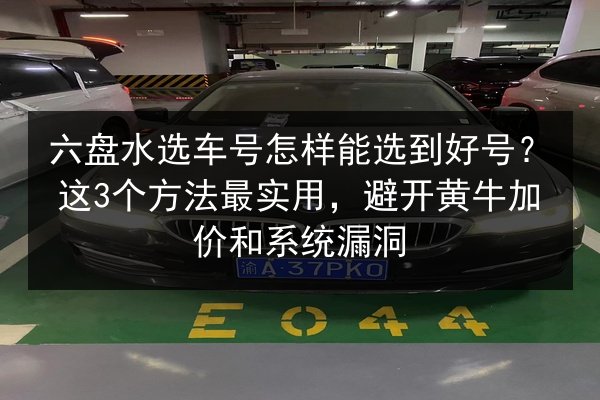 六盘水选车号怎样能选到好号?这3个方法最实用,避开黄牛加价和系统漏洞 第3张 六盘水选车号怎样能选到好号?这3个方法最实用,避开黄牛加价和系统漏洞 第3张