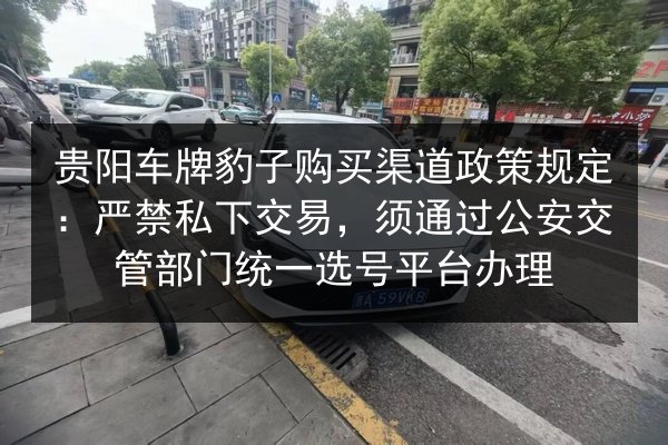 贵阳车牌豹子购买渠道政策规定:严禁私下交易,须通过公安交管部门统一选号平台办理 第2张 贵阳车牌豹子购买渠道政策规定:严禁私下交易,须通过公安交管部门统一选号平台办理 第2张