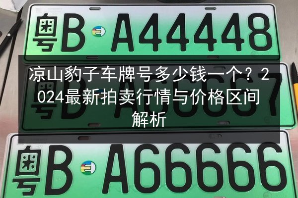 凉山豹子车牌号多少钱一个?2024最新拍卖行情与价格区间解析 第2张 凉山豹子车牌号多少钱一个?2024最新拍卖行情与价格区间解析 第2张