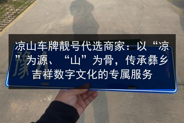 凉山车牌靓号代选商家:以“凉”为源、“山”为骨,传承彝乡吉祥数字文化的专属服务 第3张 凉山车牌靓号代选商家:以“凉”为源、“山”为骨,传承彝乡吉祥数字文化的专属服务 第3张