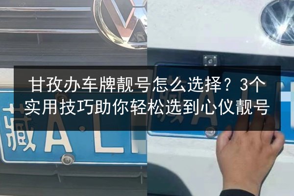 甘孜办车牌靓号怎么选择?3个实用技巧助你轻松选到心仪靓号 第2张 甘孜办车牌靓号怎么选择?3个实用技巧助你轻松选到心仪靓号 第2张