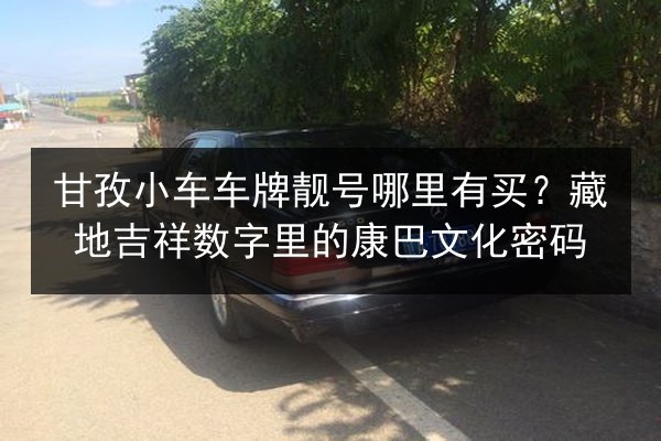 甘孜小车车牌靓号哪里有买？藏地吉祥数字里的康巴文化密码