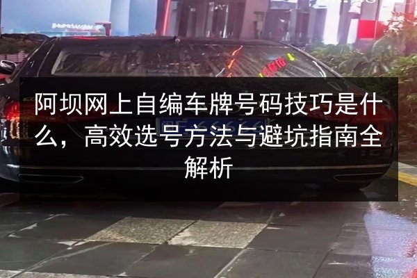 阿坝网上自编车牌号码技巧是什么，高效选号方法与避坑指南全解析 第2张