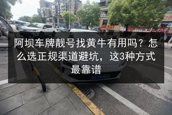 阿坝车牌靓号找黄牛有用吗？怎么选正规渠道避坑，这3种方式最靠谱 第3张