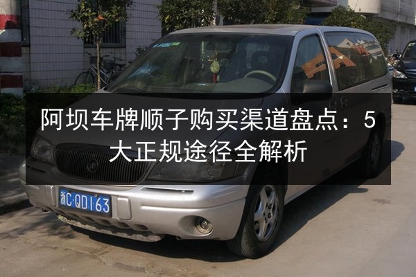 阿坝车牌顺子购买渠道盘点:5大正规途径全解析 第1张 阿坝车牌顺子购买渠道盘点:5大正规途径全解析 第1张