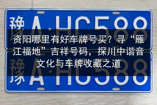 资阳哪里有好车牌号买?寻“雁江福地”吉祥号码,探川中谐音文化与车牌收藏之道 第1张 资阳哪里有好车牌号买?寻“雁江福地”吉祥号码,探川中谐音文化与车牌收藏之道 第1张