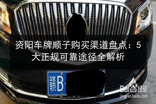 资阳车牌顺子购买渠道盘点：5大正规可靠途径全解析 第3张