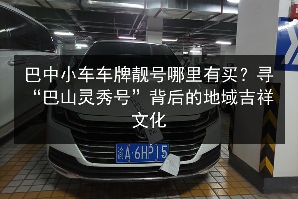 巴中小车车牌靓号哪里有买？寻“巴山灵秀号”背后的地域吉祥文化