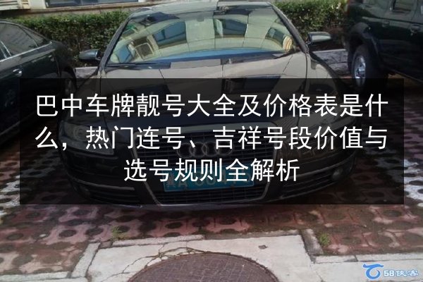 巴中车牌靓号大全及价格表是什么，热门连号、吉祥号段价值与选号规则全解析 第2张