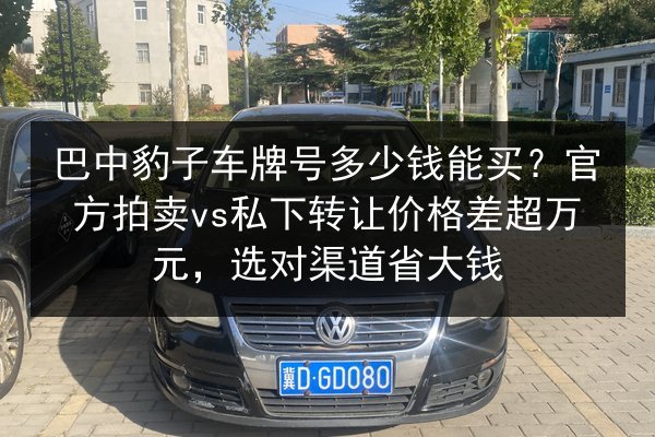 巴中豹子车牌号多少钱能买?官方拍卖vs私下转让价格差超万元,选对渠道省大钱 第2张 巴中豹子车牌号多少钱能买?官方拍卖vs私下转让价格差超万元,选对渠道省大钱 第2张