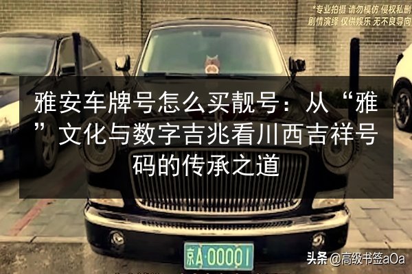 雅安车牌号怎么买靓号:从“雅”文化与数字吉兆看川西吉祥号码的传承之道 第2张 雅安车牌号怎么买靓号:从“雅”文化与数字吉兆看川西吉祥号码的传承之道 第2张