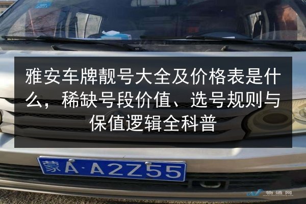 雅安车牌靓号大全及价格表是什么，稀缺号段价值、选号规则与保值逻辑全科普