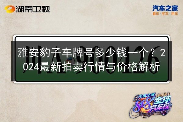 雅安豹子车牌号多少钱一个？2024最新拍卖行情与价格解析