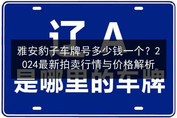 雅安豹子车牌号多少钱一个？2024最新拍卖行情与价格解析 第3张