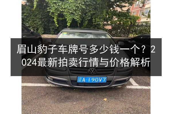 眉山豹子车牌号多少钱一个?2024最新拍卖行情与价格解析 第2张 眉山豹子车牌号多少钱一个?2024最新拍卖行情与价格解析 第2张