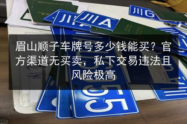 眉山顺子车牌号多少钱能买？官方渠道无买卖，私下交易违法且风险极高 第2张