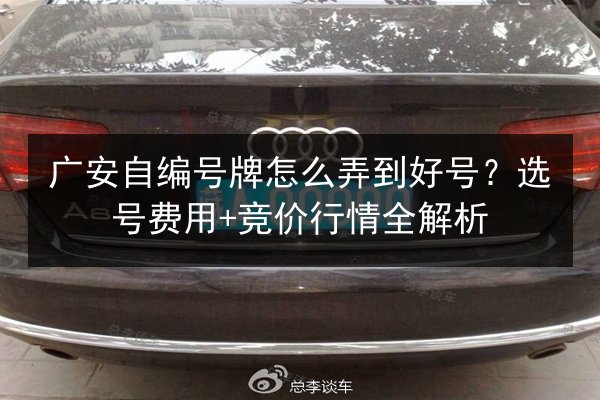 广安自编号牌怎么弄到好号?选号费用+竞价行情全解析 第2张 广安自编号牌怎么弄到好号?选号费用+竞价行情全解析 第2张