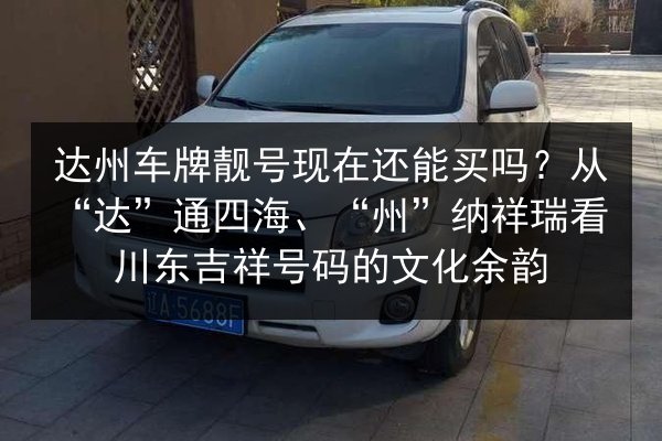 达州车牌靓号现在还能买吗?从“达”通四海、“州”纳祥瑞看川东吉祥号码的文化余韵 第3张 达州车牌靓号现在还能买吗?从“达”通四海、“州”纳祥瑞看川东吉祥号码的文化余韵 第3张