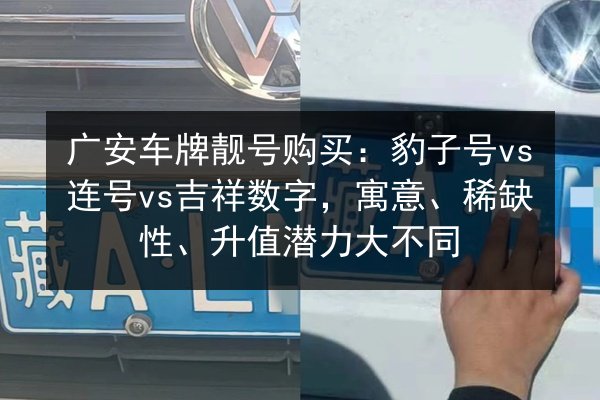 广安车牌靓号购买：豹子号vs连号vs吉祥数字，寓意、稀缺性、升值潜力大不同 第3张