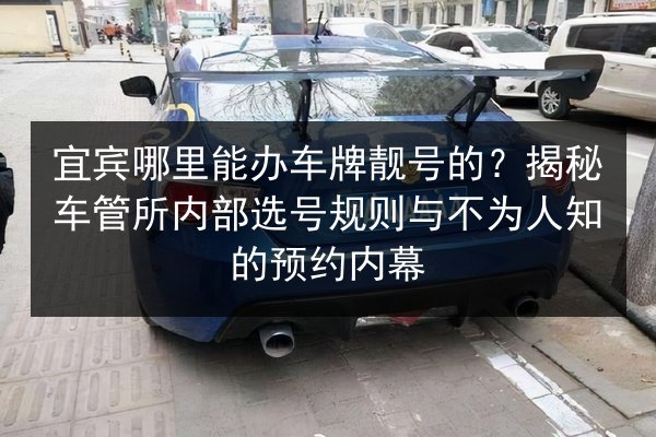 宜宾哪里能办车牌靓号的?揭秘车管所内部选号规则与不为人知的预约内幕 第2张 宜宾哪里能办车牌靓号的?揭秘车管所内部选号规则与不为人知的预约内幕 第2张