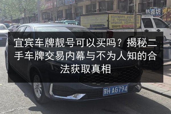 宜宾车牌靓号可以买吗?揭秘二手车牌交易内幕与不为人知的合法获取真相 第2张 宜宾车牌靓号可以买吗?揭秘二手车牌交易内幕与不为人知的合法获取真相 第2张