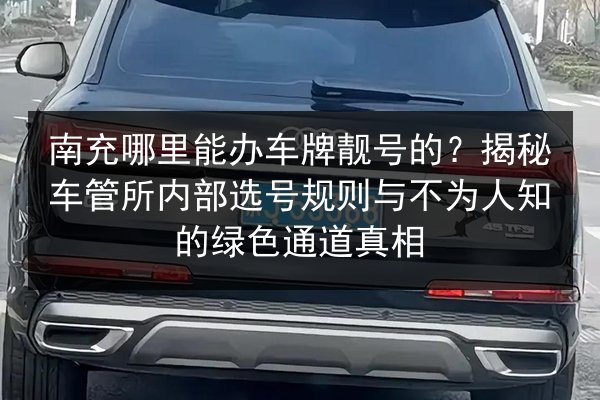 南充哪里能办车牌靓号的？揭秘车管所内部选号规则与不为人知的绿色通道真相 第2张