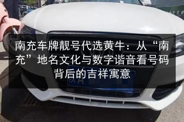 南充车牌靓号代选黄牛：从“南充”地名文化与数字谐音看号码背后的吉祥寓意 第2张