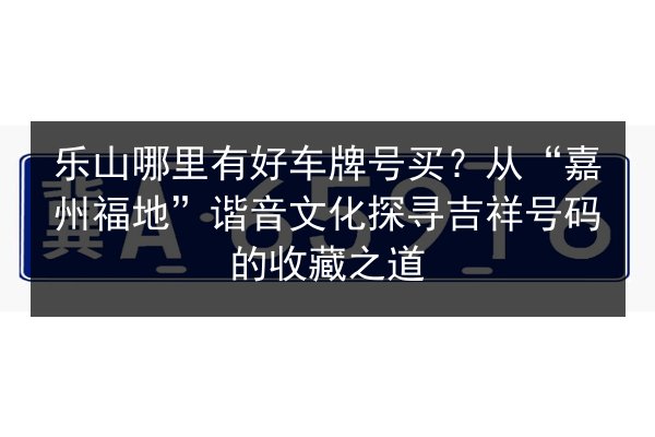 乐山哪里有好车牌号买？从“嘉州福地”谐音文化探寻吉祥号码的收藏之道 第3张