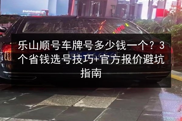 乐山顺号车牌号多少钱一个？3个省钱选号技巧+官方报价避坑指南 第3张