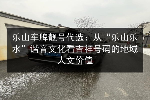 乐山车牌靓号代选：从“乐山乐水”谐音文化看吉祥号码的地域人文价值 第2张