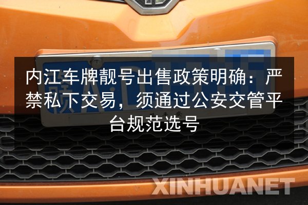 内江车牌靓号出售政策明确：严禁私下交易，须通过公安交管平台规范选号 第3张