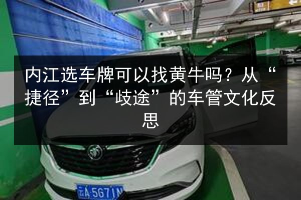 内江选车牌可以找黄牛吗?从“捷径”到“歧途”的车管文化反思 第2张 内江选车牌可以找黄牛吗?从“捷径”到“歧途”的车管文化反思 第2张