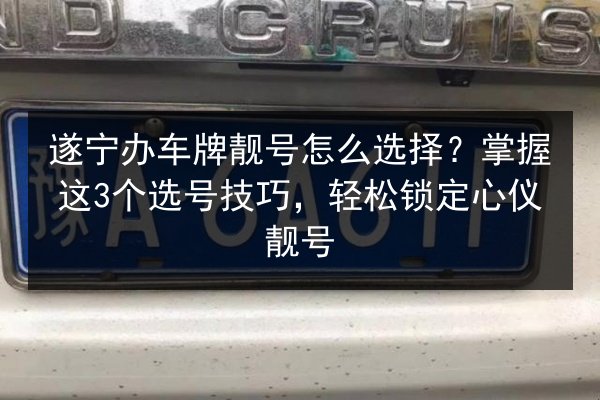 遂宁办车牌靓号怎么选择？掌握这3个选号技巧，轻松锁定心仪靓号 第3张