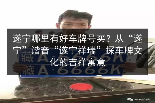 遂宁哪里有好车牌号买？从“遂宁”谐音“遂宁祥瑞”探车牌文化的吉祥寓意 第2张