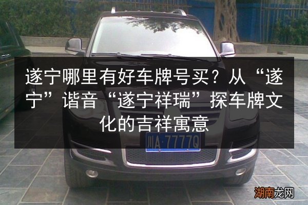 遂宁哪里有好车牌号买？从“遂宁”谐音“遂宁祥瑞”探车牌文化的吉祥寓意 第3张
