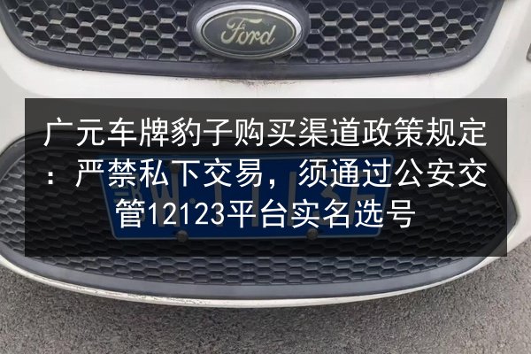 广元车牌豹子购买渠道政策规定:严禁私下交易,须通过公安交管12123平台实名选号 第3张 广元车牌豹子购买渠道政策规定:严禁私下交易,须通过公安交管12123平台实名选号 第3张
