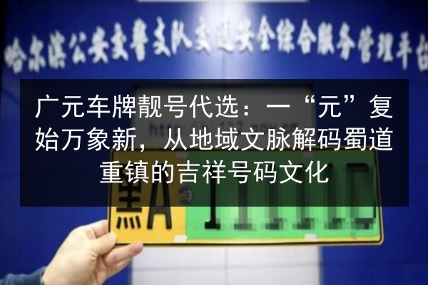 广元车牌靓号代选：一“元”复始万象新，从地域文脉解码蜀道重镇的吉祥号码文化 第2张