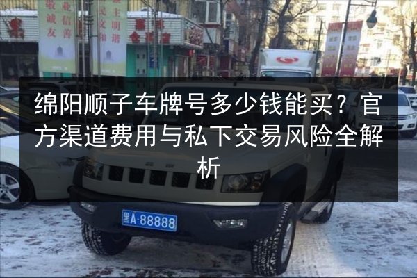 绵阳顺子车牌号多少钱能买?官方渠道费用与私下交易风险全解析 第3张 绵阳顺子车牌号多少钱能买?官方渠道费用与私下交易风险全解析 第3张