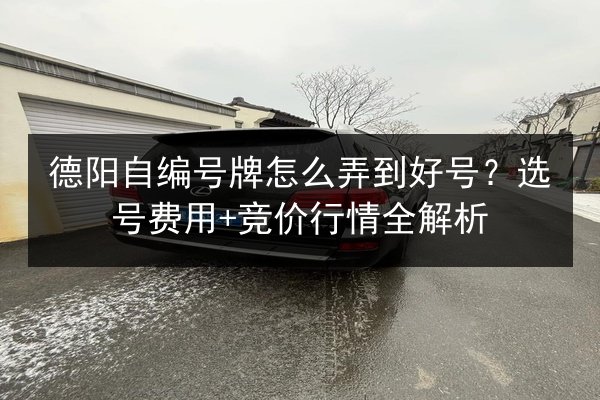 德阳自编号牌怎么弄到好号？选号费用+竞价行情全解析 第2张
