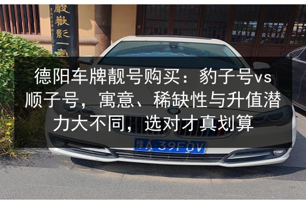 德阳车牌靓号购买:豹子号vs顺子号,寓意、稀缺性与升值潜力大不同,选对才真划算 第2张 德阳车牌靓号购买:豹子号vs顺子号,寓意、稀缺性与升值潜力大不同,选对才真划算 第2张