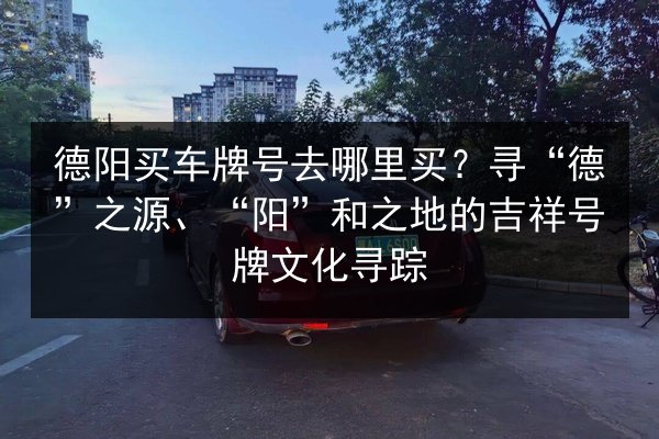 德阳买车牌号去哪里买?寻“德”之源、“阳”和之地的吉祥号牌文化寻踪 第2张 德阳买车牌号去哪里买?寻“德”之源、“阳”和之地的吉祥号牌文化寻踪 第2张