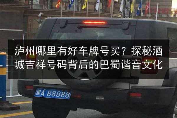泸州哪里有好车牌号买？探秘酒城吉祥号码背后的巴蜀谐音文化